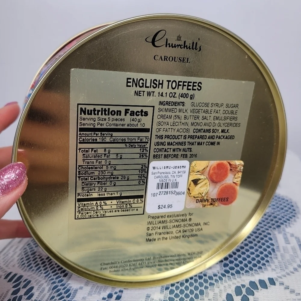 Churchill's of London English‎ Toffee Made in England Collectible Tin QUIRKY